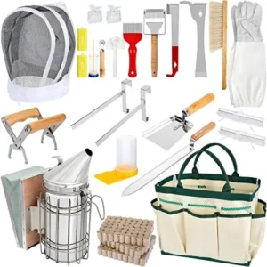 Blisstime Beekeeping Supplies, Bee Keeping Starter Kit 26 Pieces Beekeeping Tools Bee Keeping Supplies-All Kit Bee Hive Tools for Beginners and Professional Beekeepers