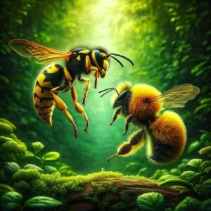 Bumble Rumble: Yellow Jacket vs. Bee Showdown!